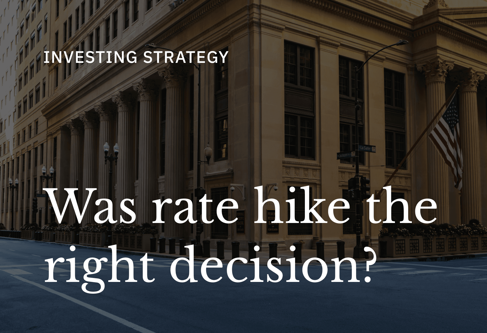 Raising Rates Into An Oil Shock