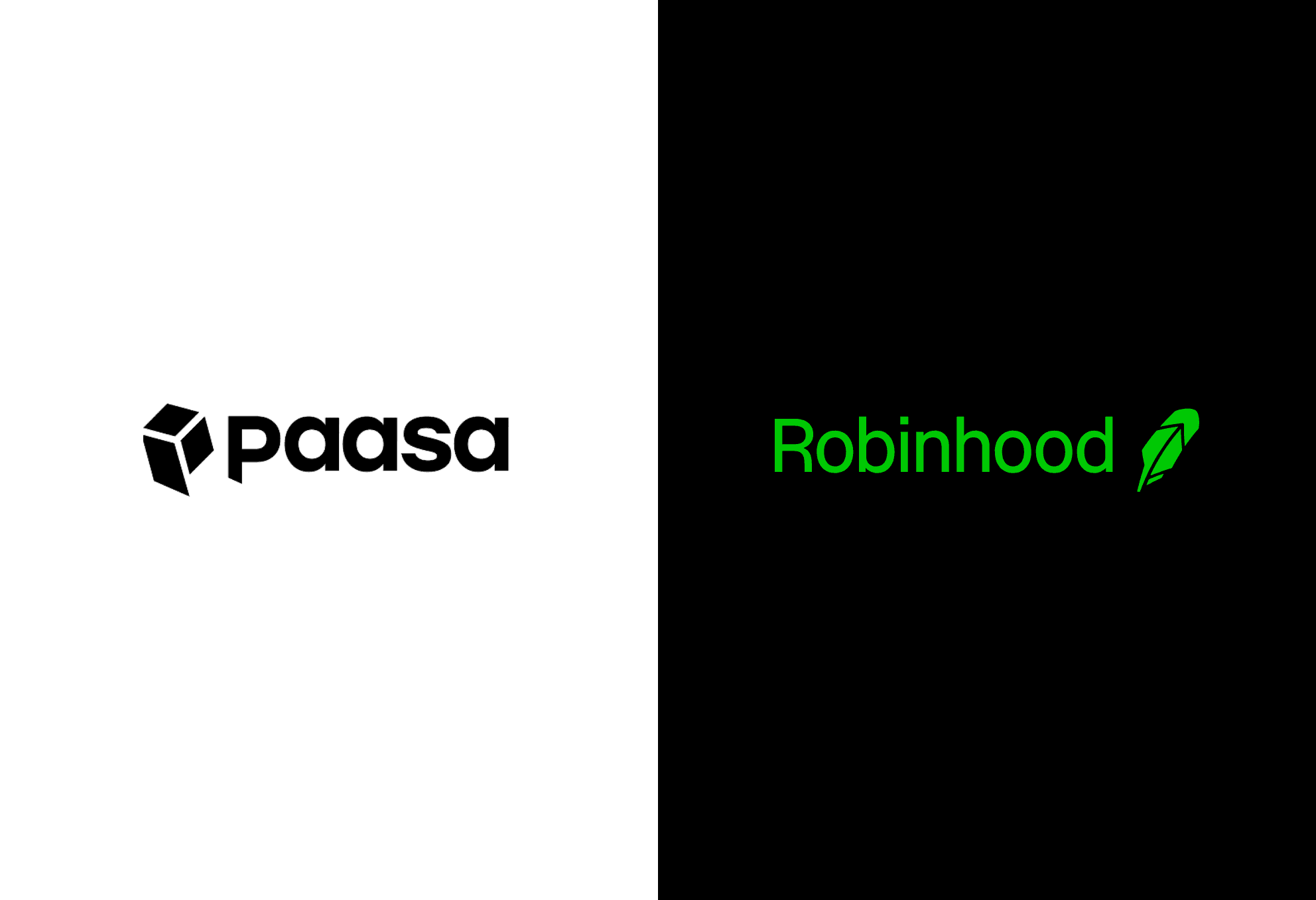 Paasa and Robinhood logos side by side